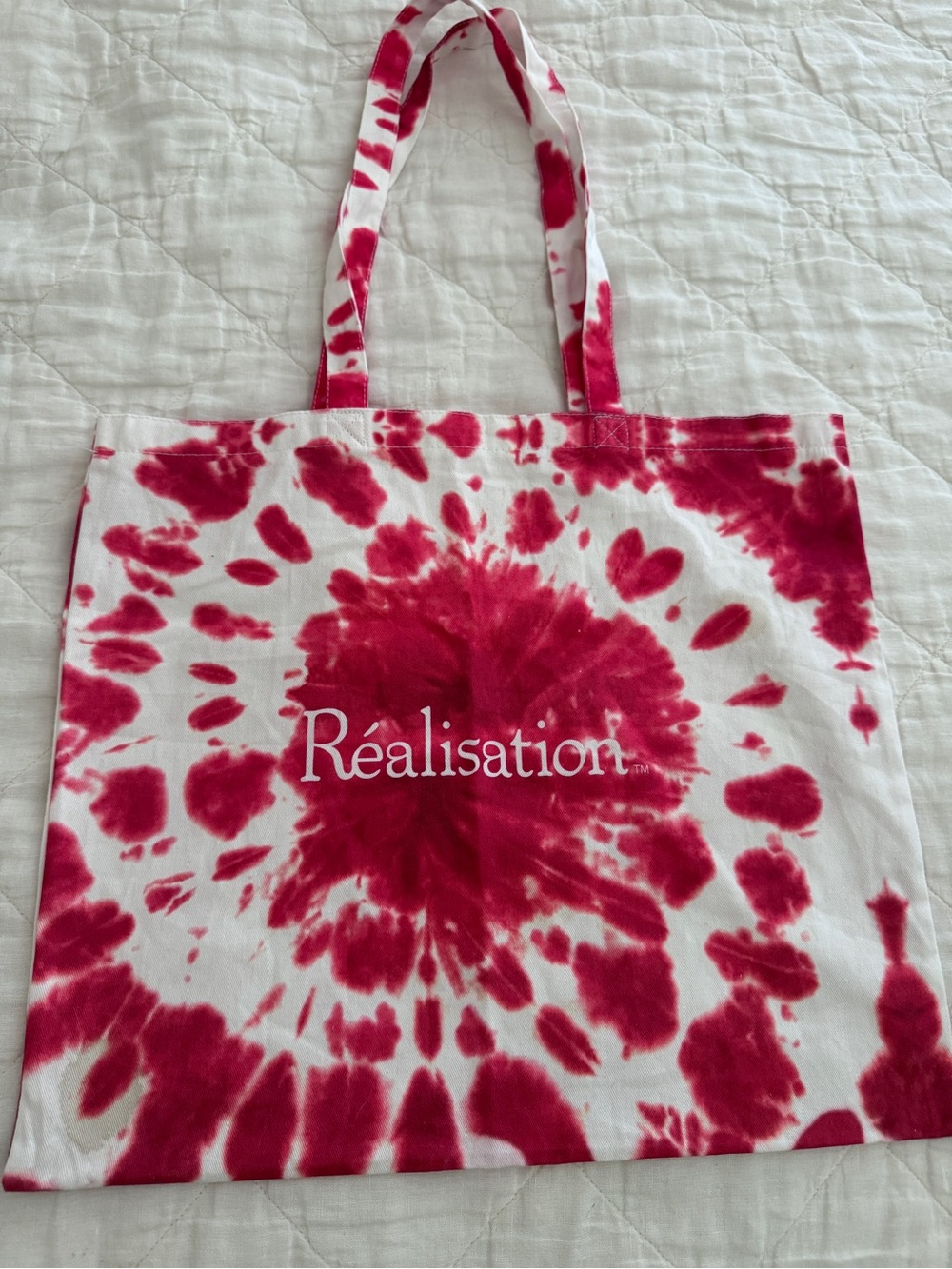 Réalisation Par Pink Tie-Dye Canvas Tote